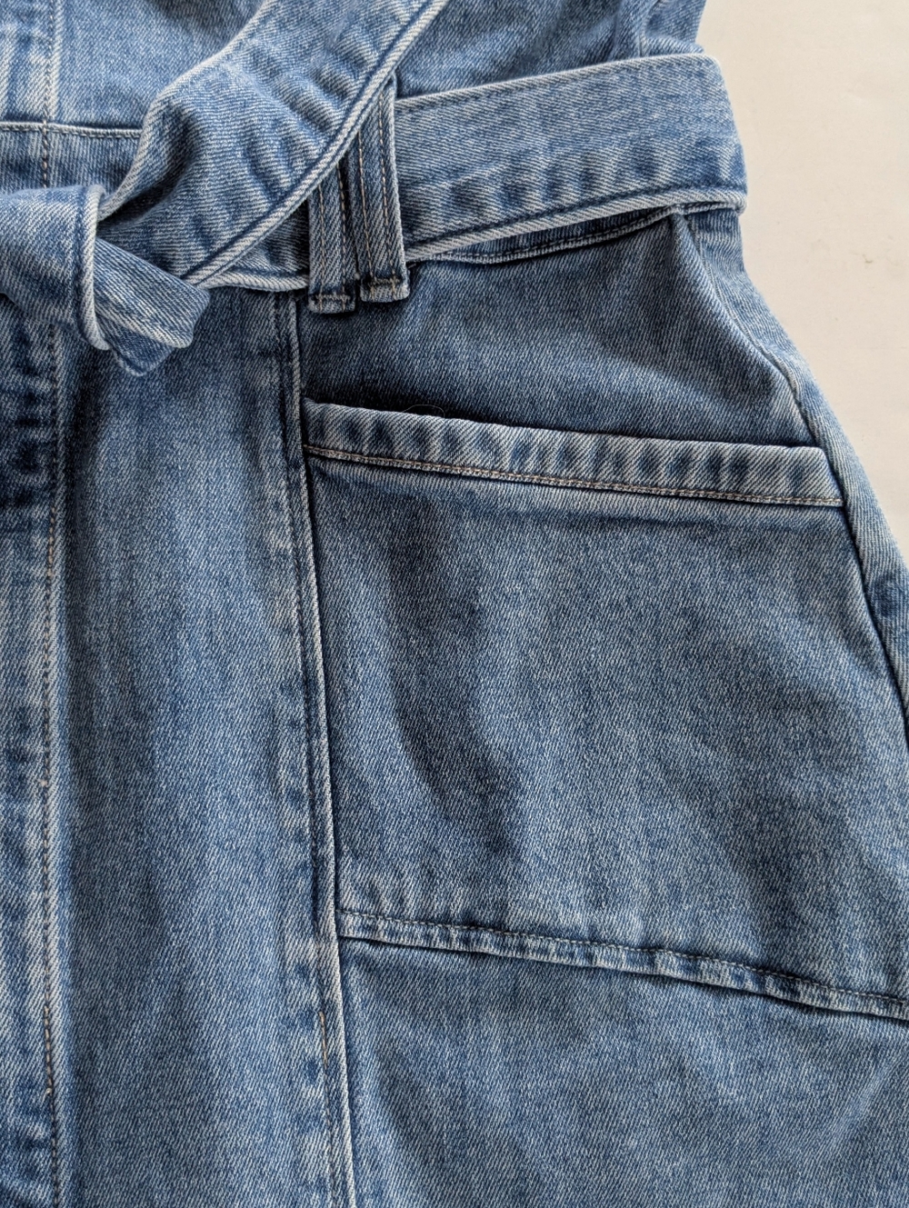 Paige Kelsee Denim Dress Size 10 - Picture 7 of 11